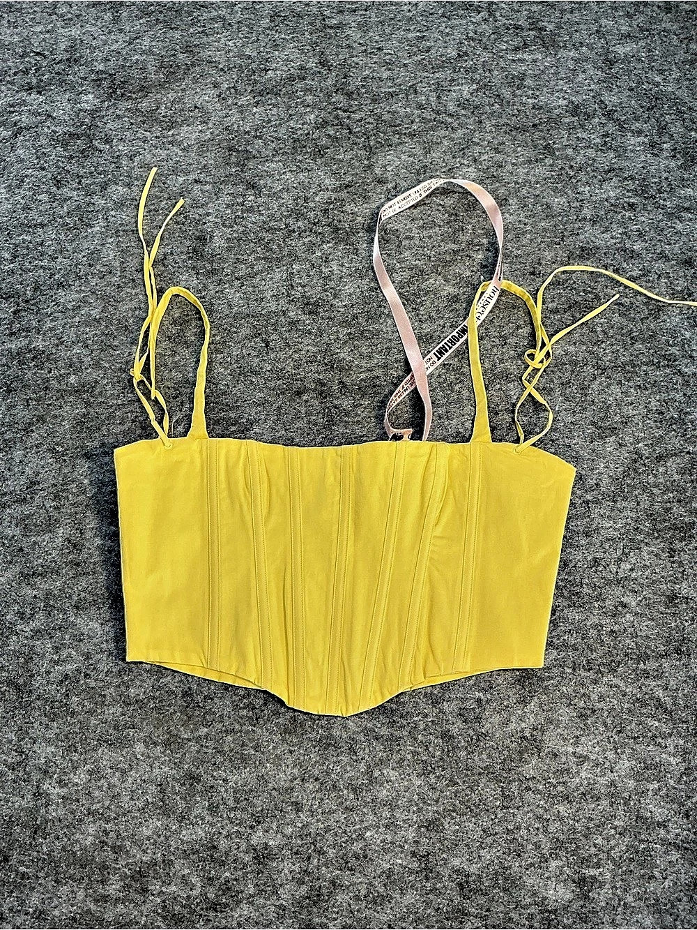 houseofcb Yellow Corset Top Size L+ Like New